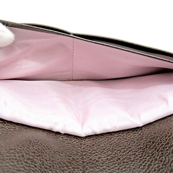 BVLGARI long wallet log mania beige canvas ?~ leather Authentic USED - Picture 6 of 8